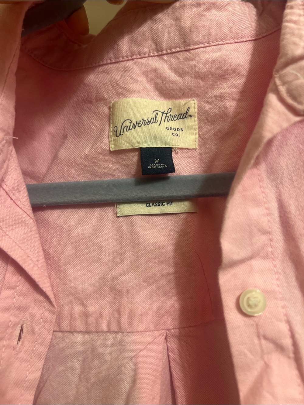 Universal Thread Pink Collared Button-Down Shirt - Picture 2 of 2